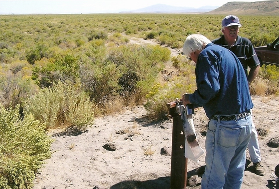 LOOKING NORTH UP THE TRAIL FROM MARKER C-23