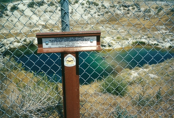 MARKER C-37 AT THE HOT SPRINGS WEST OF ELKO